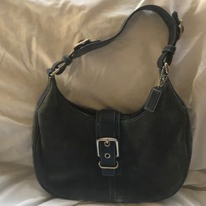Coach Bags - Coach handbag blue slate suede number f3q 7559 Coach Bags - Coach handbag blue slate suede number f3q 7559